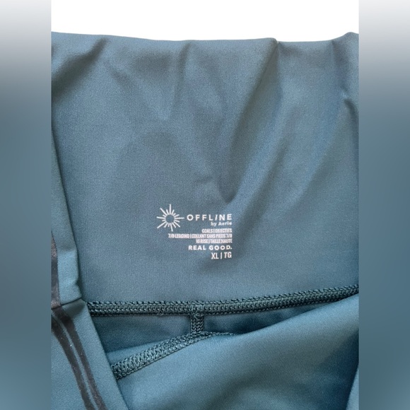 Offline by Aerie Velvet Trim 7/8 Leggings XL Extra Large - Picture 5 of 6